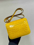 Hermes Constance Crocodile Leather Yellow Silver H282265 - 19cm - View 2
