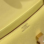 Hermes Constance Box Epsom Leather Lemon Yellow Gold H082763 - Default Title - View 5