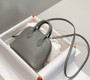 Hermes Bolide 1923 Mini Bag in Gray Evercolor Calfskin Silver Hardware - Default Title - View 3