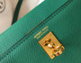 Hermes Kelly Mini II Bag Green Epsom with Gold Hardware 19 - Default Title - View 7