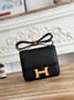 Hermes Constance Epsom Leather 19cm Black Gold H082243 - Default Title - View 1
