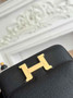 Hermes Constance Epsom Leather 19cm Black Gold H082243 - Default Title - View 4