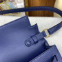 Hermes Kelly Bag Gold Hardware with Elan Navy Blue Leather - Default Title - View 8