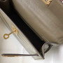 Hermes Kelly Mini II Bag 19 Gray Crocodile Leather with Gold Hardware - Default Title - View 3
