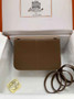 Hermes Halzan 25 Bag Tan Togo Leather Gold H082172 - Default Title - View 4