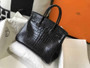 Hermès Birkin Bag 30cm Black Crocodile Leather Gold Hardware - Default Title - View 2