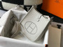 Hermès Evelyne 18 Togo Leather Shoulder Mini Bag Silver Light Gray - Default Title - View 4