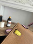 Hermes Kelly Bag 19 Apricot Epsom Leather Silver H82312 - Default Title - View 5