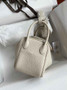 Hermes Lindy Mini Bag Beige Togo Leather Gold Hardware H8638 - Default Title - View 2
