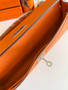 Hermès Kelly Cut Clutch 31cm Epsom Leather Orange Silver - Default Title - View 5