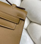 Hermes Kelly Bag 22 Camel Swift Leather Silver Hardware - Default Title - View 7