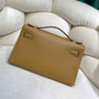 Hermes Kelly Bag 22 Camel Swift Leather Silver Hardware - Default Title - View 4