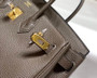 Hermès Birkin 30cm dark gray Togo Gold Hardware - Default Title - View 8