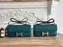 Hermès Constance bag in Green Epsom leather H382661 - Gold - View 1