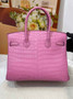 Hermès Birkin Bag 30cm Pink Crocodile Leather Gold Hardware H8889 - Default Title - View 4