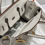 Hermès Birkin Mini Bag 20cm pearl gray leather with shoulder strap - Default Title - View 6