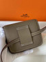 Hermes Constance Slim Wallet Epsom Dark Gray Leather Gold H082094 - Default Title - View 2