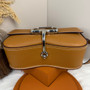 Hermès Della Cavalleria Elan Bag in Brown Epsom Calfskin Silver Hardware - Default Title - View 5