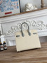 Hermès Birkin 25 Bag Beige Blue Epsom Leather - gold - View 9