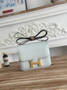 Hermes Constance Epsom Leather 19cm Silver Light Blue H082255 - Default Title - View 1