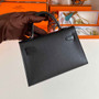 Hermès Kelly II Sellier Mini 2024 Black Goatskins Leather Silver - Default Title - View 3