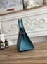 Hermès Birkin 25 Bag Blue Epsom Leather H625654 - gold - View 9