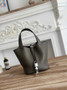 Hermès Picotin Lock 18 pocket bag Togo Leather dark gray H9352001 - silver - View 3