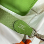 Hermes Evelyne III 17 Green Togo Leather Bag Silver H5601 - Default Title - View 6