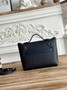 Hermès 24/24 Mini Bag Evercolor Swift Leather Navy Blue Silver - Default Title - View 3
