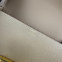 Hermès Della Cavalleria Elan Bag in Gray Epsom Calfskin Gold Hardware - Default Title - View 7