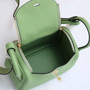 Hermes Lindy Mini Bag Green Togo Leather Gold Hardware H8601 - Default Title - View 5