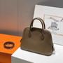 Hermes Bolide 1923 Bag 25 in Dark Gray Epsom Calfskin Silver Hardware - Default Title - View 3