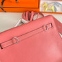 Hermès Kelly Danse II pink Evercolor leather with Silver - Default Title - View 7