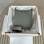 Hermes Evelyne III 17 Togo Dark Gray Leather Bag Silver H5639 - Default Title - View 2