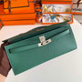 Hermès Kelly Cut Clutch 31cm Epsom Leather Dark Green Silver - Default Title - View 7