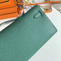 Hermès Kelly Cut Clutch 31cm Epsom Leather Dark Green Silver - Default Title - View 3