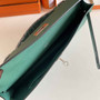 Hermès Kelly Cut Clutch 31cm Epsom Leather Dark Green Silver - Default Title - View 5