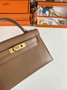 Hermès Kelly II Sellier Mini 2024 Light Brown Goatskins Leather Gold - Default Title - View 5