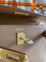 Hermès Kelly II Sellier Mini 2024 Light Brown Goatskins Leather Gold - Default Title - View 8