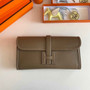 Hermes Wallet Clutch Swift Leather 29cm In Gray - Default Title - View 1