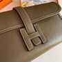 Hermes Wallet Clutch Swift Leather 29cm In Gray - Default Title - View 7