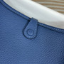 Hermes Evelyne III 17 Togo Dark Blue Leather Bag Silver H5668 - Default Title - View 4