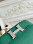 Hermes Constance Epsom Leather 19cm Silver Dark Green H082246 - Default Title - View 5