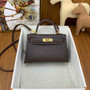 Hermès Kelly II Sellier Mini 2024 Brown Goatskins Leather Gold - Default Title - View 1