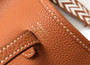 Hermes Evelyne III 18 Togo Leather Crossbody half Handmade Bag Gold Camel - Default Title - View 7