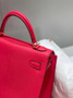 Hermes Kelly Bag 25 Plum Epsom Leather Gold Hardware H7108 - Default Title - View 7