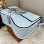 Hermès Della Cavalleria Elan Bag in Light Blue Epsom Calfskin Silver Hardware - Default Title - View 8