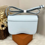 Hermès Della Cavalleria Elan Bag in Light Blue Epsom Calfskin Silver Hardware - Default Title - View 4