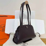 Hermes Tablier sellier Bag Coffee Swift calfskin and H canvas Silver hardware - Default Title - View 3