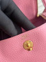 Hermes Lindy Mini Bag Togo Leather Pink Gold H68626 - Default Title - View 7